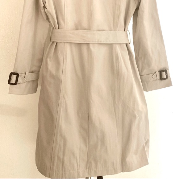 METISU Women’s Trench Coat, Lt. Khaki, Sz 6 - Picture 3 of 6